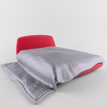 Avantgarde Style Bed 3D model image 1 