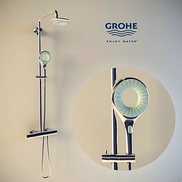 Grohe Rainshower Icon 27429: Next-Gen Shower System 3D model image 1 