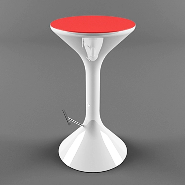 Stylish Showroom Plastic Chair 3D model image 1 