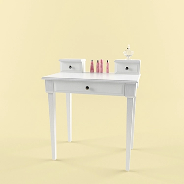 Cosmetic Vanity Table 3D model image 1 