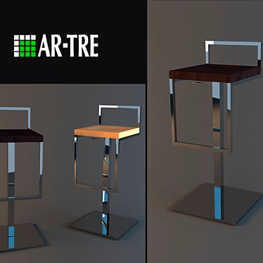 Modern Bar Stool by Ar-tre 3D model image 1 