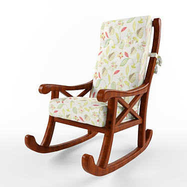 Cousins Nieri Rocking Chair 3D model image 1 