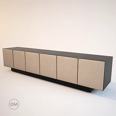 Elegant Minotti Morrison Bookcase 3D model image 1 