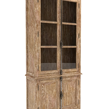 Vintage-Inspired Britania Casement Cabinet 3D model image 1 