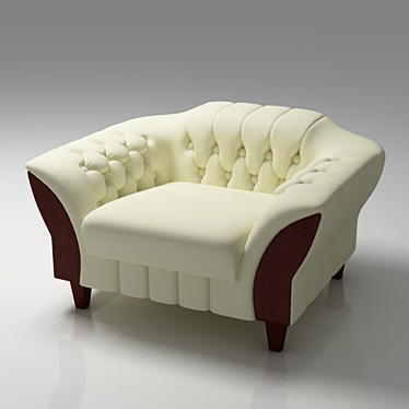 Cozy Lounge Chair 3D model image 1 