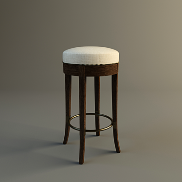 Bronze Accent Bar Stool 3D model image 1 