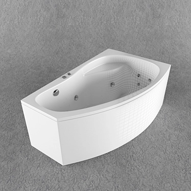 PoolSPA Nicole Acrylic Bathtub 3D model image 1 