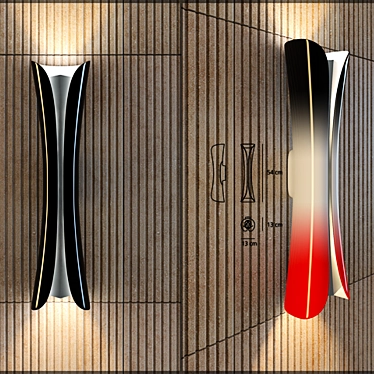 Elegant Cadmo Wall Light 3D model image 1 