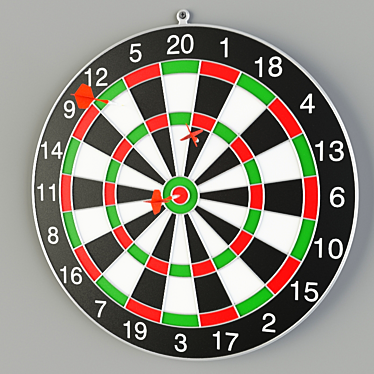 Polygonal Darts Set: Premium Design 3D model image 1 