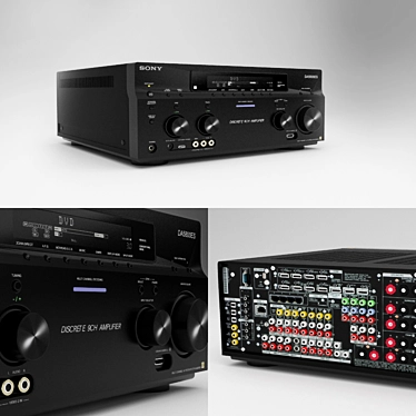 SONY STR DA5800ES: Powerful 9.2 Channel AV Receiver 3D model image 1 