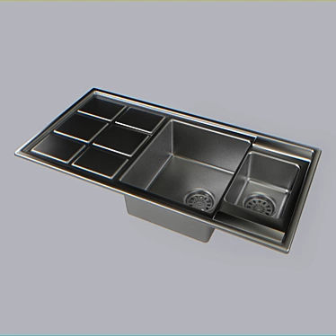 Cuadro 60 B-KER Reversible Sink 3D model image 1 