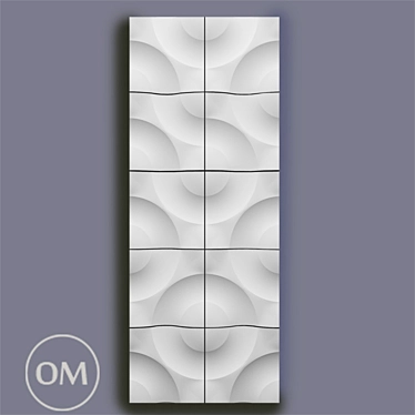 Elegant 3D Panel Decor 3D model image 1 