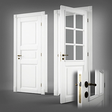 Classic Style Quality Doors 3D model image 1 