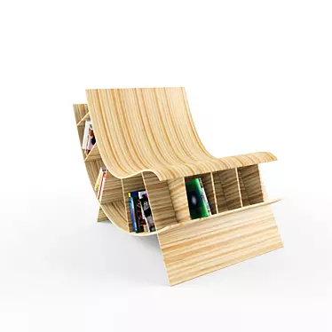 Fishbowl: Bookseat - Creative Seating with Storage 3D model image 1 