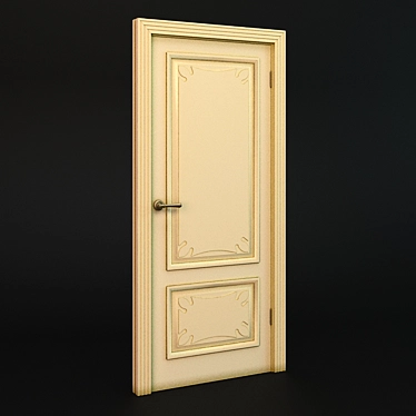 Gold Bronze Patina Door 3D model image 1 
