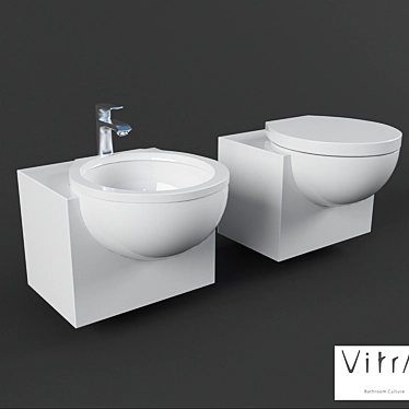 Luxury Bathroom Set 3D model image 1 