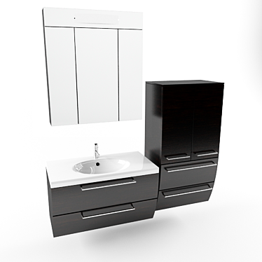 Modern Bathroom Furniture: PELIPAL BARLO 3D model image 1 