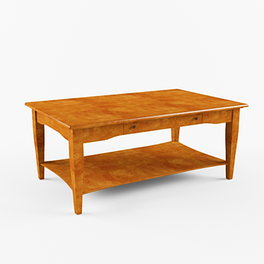 Thomasville Cinnamon Hill Cocktail Table: Elegant and Stylish 3D model image 1 