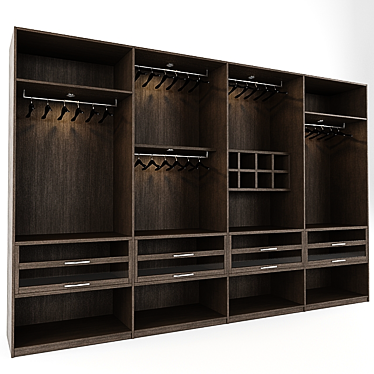 Modern Walk-in Closet: Discovery 38001 3D model image 1 