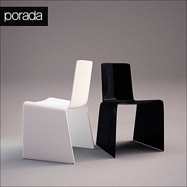  Porada Eleonora Chair: Textured Elegance 3D model image 1 