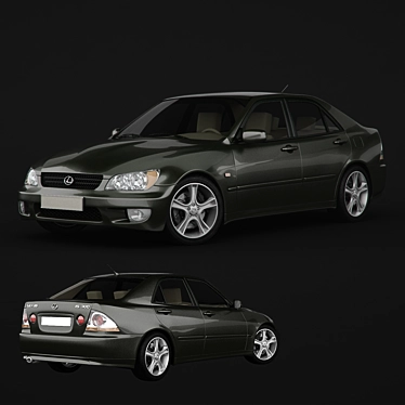 Sleek Lexus IS Highpoly Model 3D model image 1 