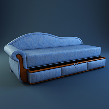 Cozy Lounge Sofa 3D model image 1 
