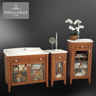 V&B Hommage Bathroom Set 3D model image 1 