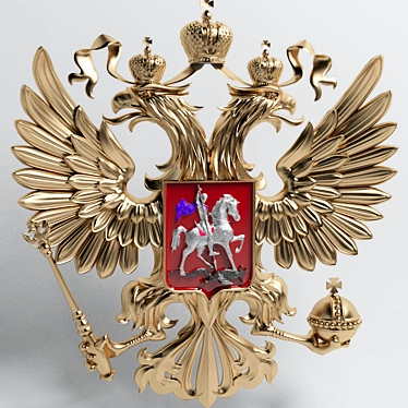 Russian Federation Coat of Arms 3D model image 1 