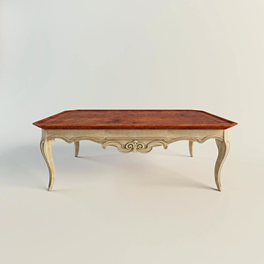 Elegant Pedra Coffee Table 3D model image 1 