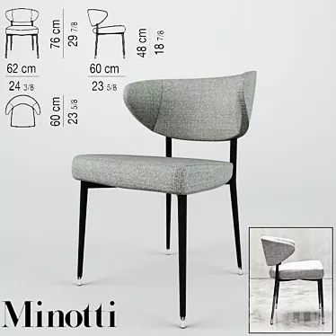 Timeless Elegance: Minotti / Mills 3D model image 1 