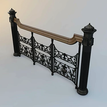 Bradbury Building Fence Replica 3D model image 1 