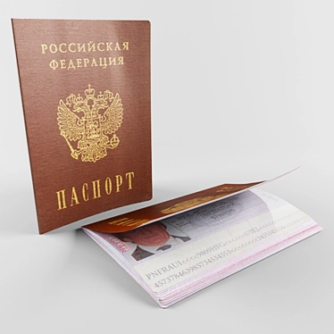 Russian Citizen Passport 3D model image 1 