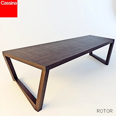 Sleek Cassina Rotor Table 3D model image 1 