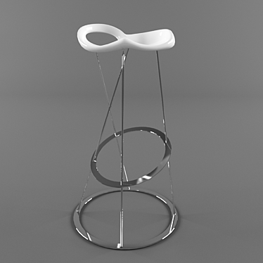 Modern Bar Stool: The Stones 3D model image 1 