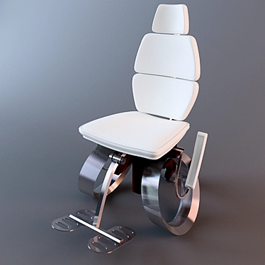 Sleek Motion Wheelchair 3D model image 1 