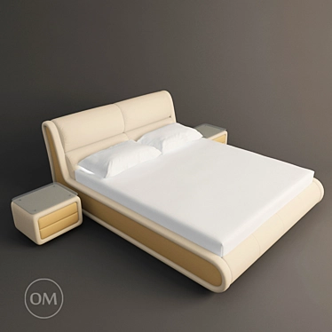 Elegant ELBA Bedroom Set 3D model image 1 