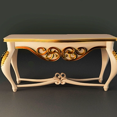  Elegant Console Table 3D model image 1 
