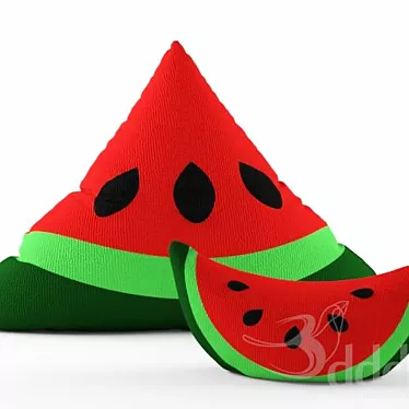 Refreshing Watermelon Pillow 3D model image 1 