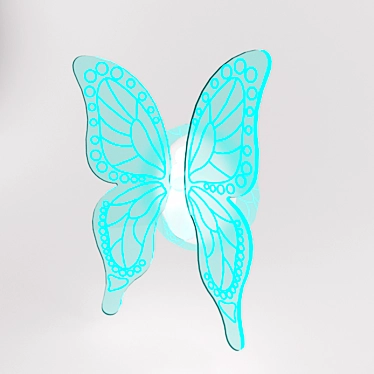 Delicate Butterfly Lamp 3D model image 1 