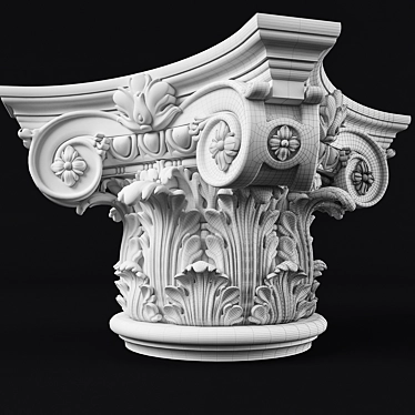 Elegant Capital for Stylish Décor 3D model image 1 