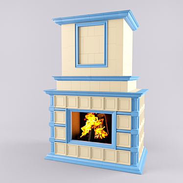 Tiled fireplace