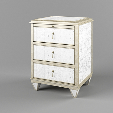 Jolie Bedside Chest: Elegant and Functional 3D model image 1 