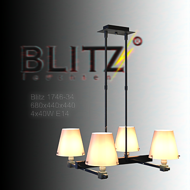 Blitz 1746-34 Ceiling Chandelier 3D model image 1 