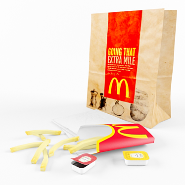 Savory Delicious McDonald's Fries 3D model image 1 