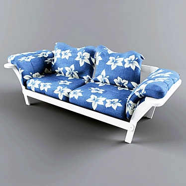 Elegant Ergonomic Daybed 3D model image 1 