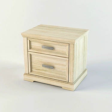 Elegant Emma Bedside Table 3D model image 1 