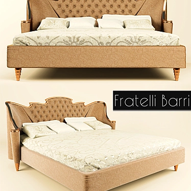 Elegant Fratelli Barri Bed 3D model image 1 