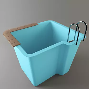 Luxury Bath Barrel for Sauna 3D model image 1 