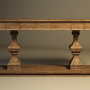 Gramercy Home Cherbourg Console Table 3D model image 1 