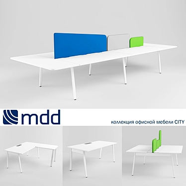 Polish Office Furniture Collection for City Staff 3D model image 1 